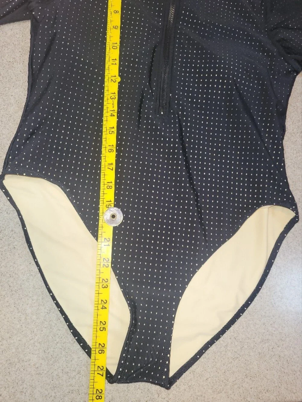 Fabletics Valentina Rashguard One Piece Black Size Large New with Tags